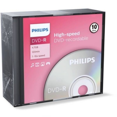 PHILIPS PŁYTA DVD-R 4,7GB...